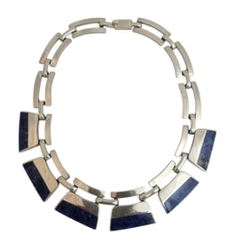 Mexican Sodalite, Sterling Silver Necklace