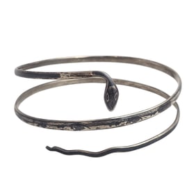 Sterling Silver Niello Snake Armlet