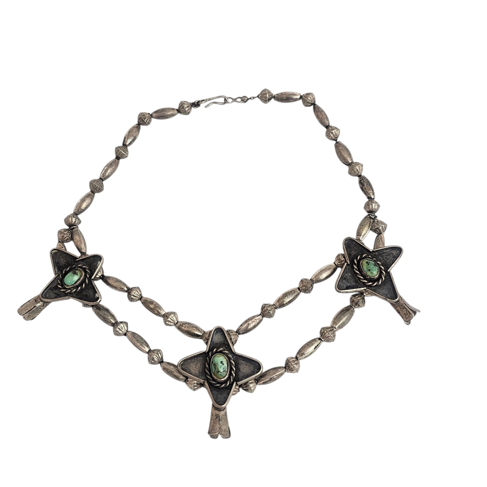 Navajo Turquoise, Sterling Silver Necklace (1 of 3)