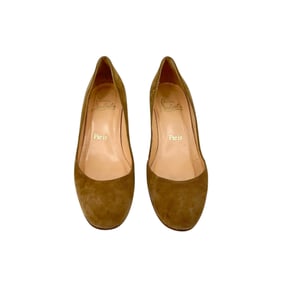 Christian Louboutin Tan Suede Size 37 2" Heels