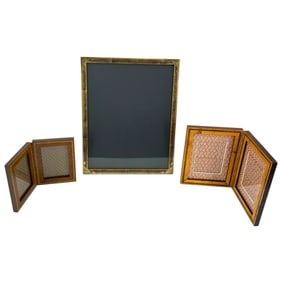 (Lot of 3) Two Dorvilliers Bifold Frames & Boxed Gilt Frame