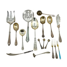 (Lot of 17) Assortment of Sterling Silver Flatware