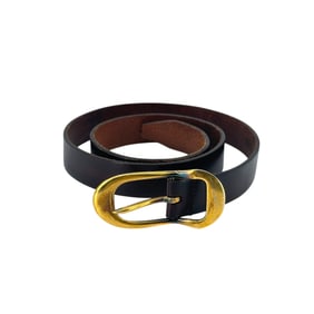 Attributed to Dolce and Gabbana Brown Leather Belt