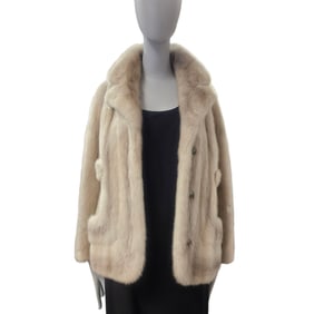 (Lot 2) Mid-Century Gray/Tan Fur Jackets