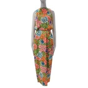 S. Howard Hirsh California 1970's floral print dress