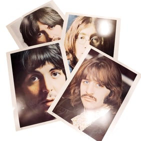 The Beatles Self-Titled Record/LP Set with Poster and Photos