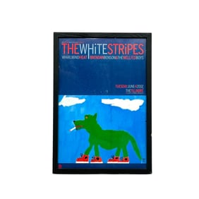 The White Stripes 2002 Fillmore San Francisco Concert Poster