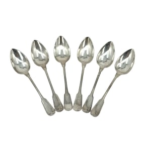 (Lot of 6) German Rohrmann Silverplate Tablespoons
