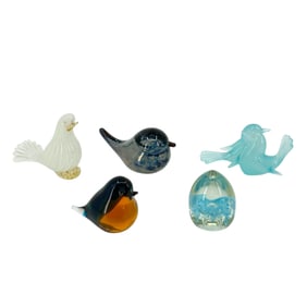 (Lot of 4) Art Glass Paperweights