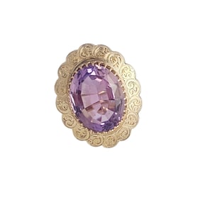 Amethyst, 14k Yellow Gold Ring