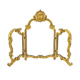 Gilt Vanity Mirror of Rococo Style