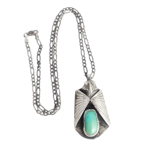 Southwestern Turquoise, Sterling Silver Necklace