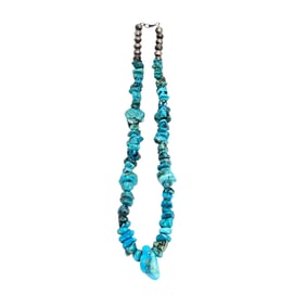 Navajo Turquoise, Sterling Silver Necklace