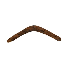 Bluey Roberts (Australian, 1948-) Ngarrindjeri/Kokatha Burnt Wood Boomerang