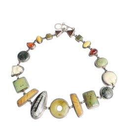 Multi-Stone, Sterling Silver Necklace