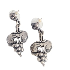 Pair of Sterling Silver Earrings, Georg Jensen