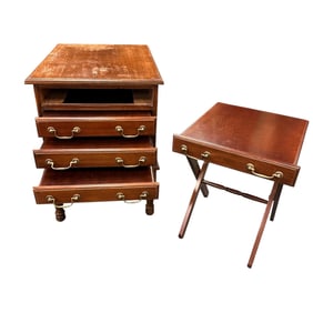 Campaign Style "Chest of Drawers" w/4 Folding Tables