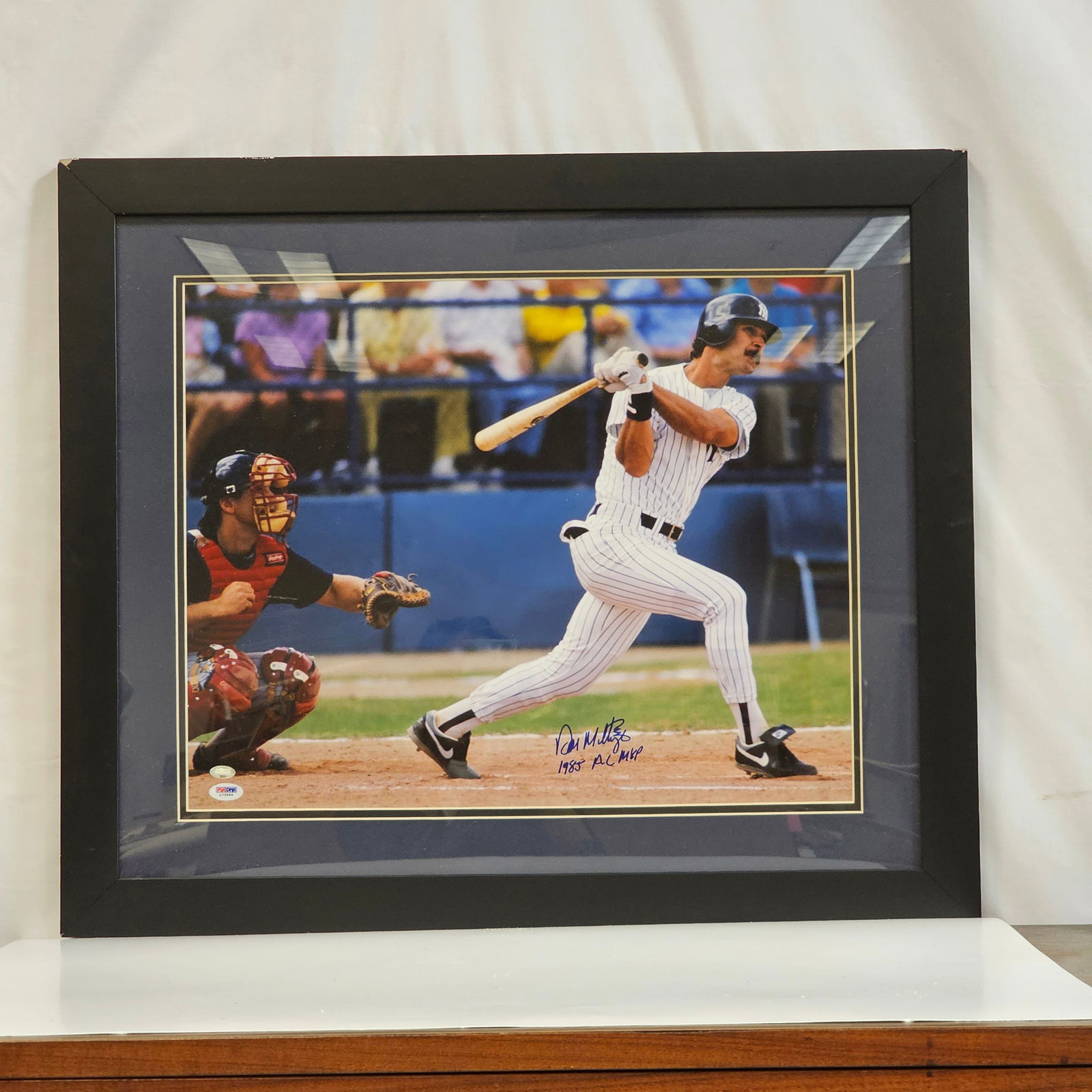 1985 Don Mattingly New York Yankees Baseball Autographed Photograph (1 of 4)