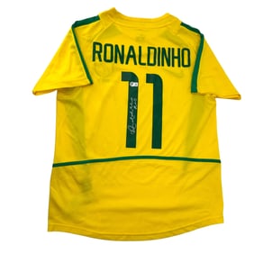 Ronaldinho#11 Signed Brazil National Team Jersey, Beckett Verified