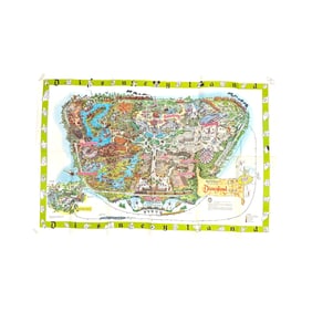 Sam McKim 1964 Souvenir Map of Disneyland