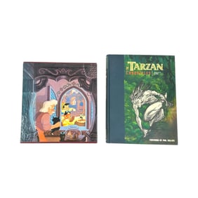 (Lot of 2) Disney Animation Signed Book Group, The Tarzan Chronicles and The Illusion of Life