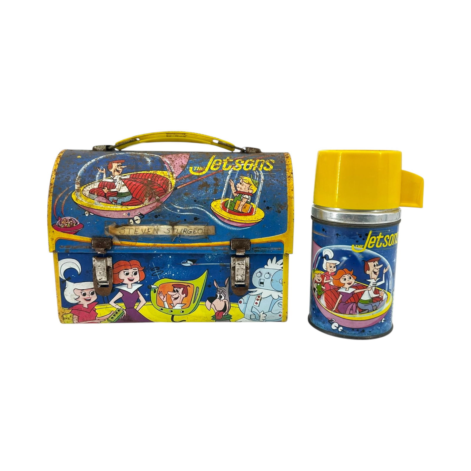 The Jetson's 1963 Aladdin Lunch Box and Thermos (1 of 6)
