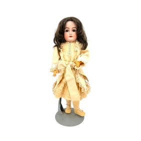 Antique German Porcelain Bisque and Articulated Composite Body Doll
