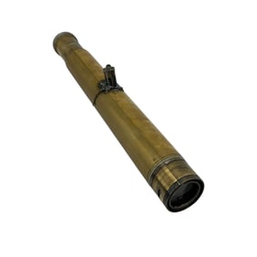 Vintage Brass Kaleidoscope and Brass Telescope
