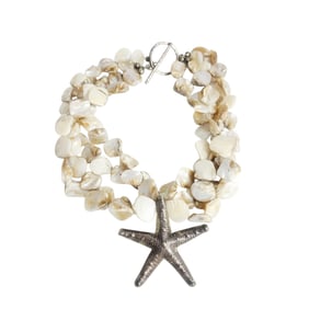 Mother-of-Pearl, Sterling Silver Necklace
