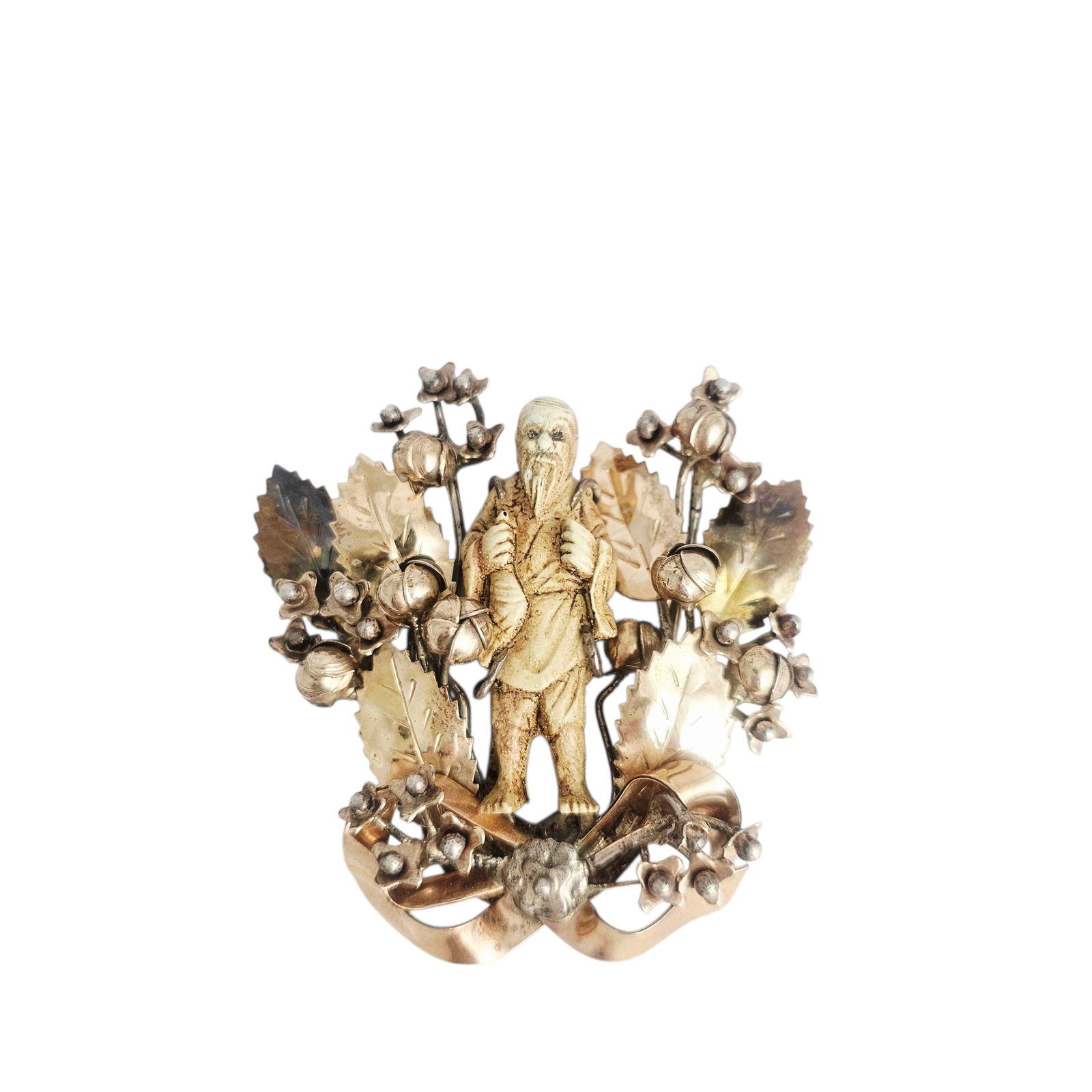 Hobe Bandora Resin, Sterling Silver, Gold-Filled Pendant (1 of 4)