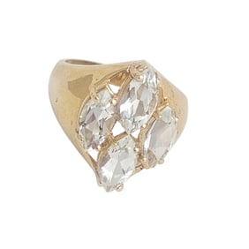 Blue Topaz, 10k Yellow Gold Ring