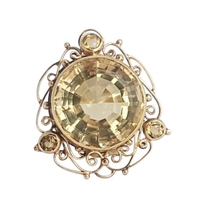 Citrine, 14k Yellow Gold Ring