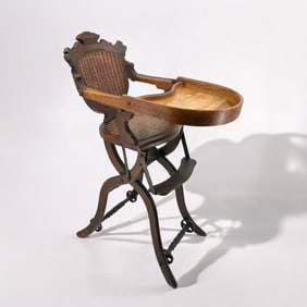 Antique Convertible Highchair Stroller