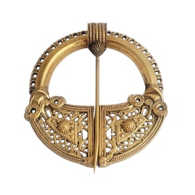 Irish Silver Gilt Fibula