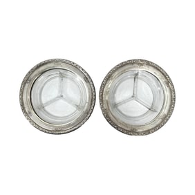 (Lot of 2) Wallace Sterling Silver Condiment Dishes