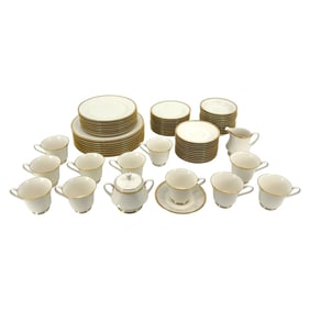 (Lot of 53) Noritake Ivory China Dishes in the Viceroy Pattern
