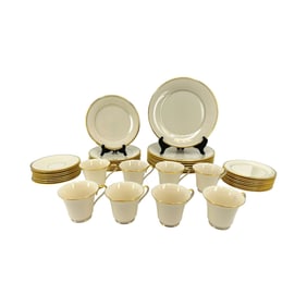 (Lot of 40) Lenox Table Service for Eight in the "Eternal" Pattern