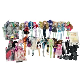 Large Group of Monster Frankie Stein Doll & Accessory Group