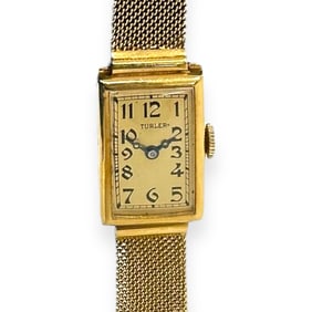 Ladies Turler, 18k Yellow Gold Wristwatch