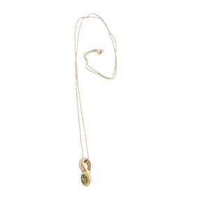 Peridot, 14k Yellow Gold Necklace