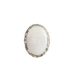Opal, Enamel, 14k Yellow Gold Ring
