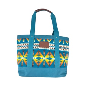 Pendleton Woolen Mills  Canvas, Wool and Leather Tote
