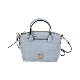 Dooney and Burke Baby Blue Ostrich Leather Handbag