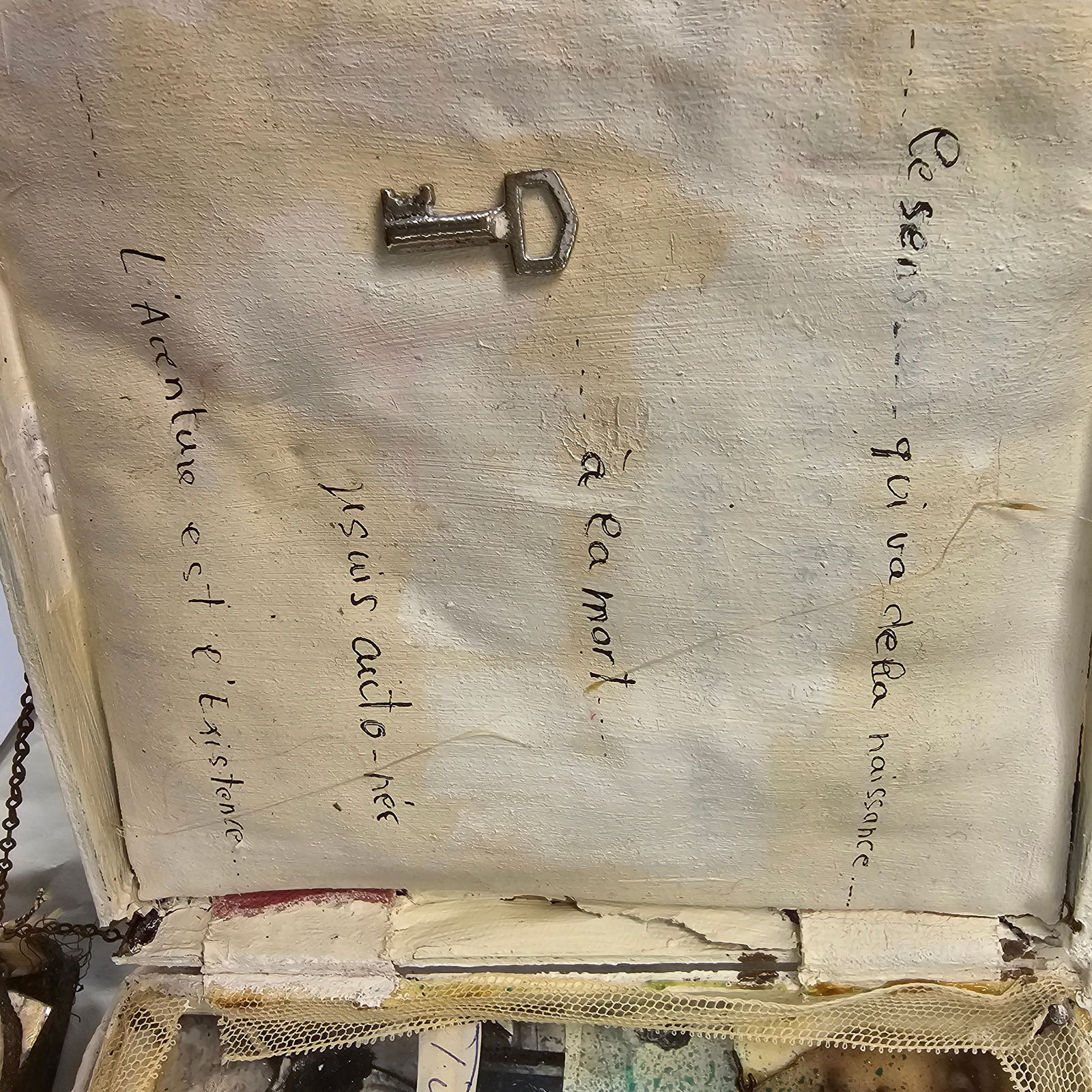 Assemblage Tramp Art 'Clock' - 4