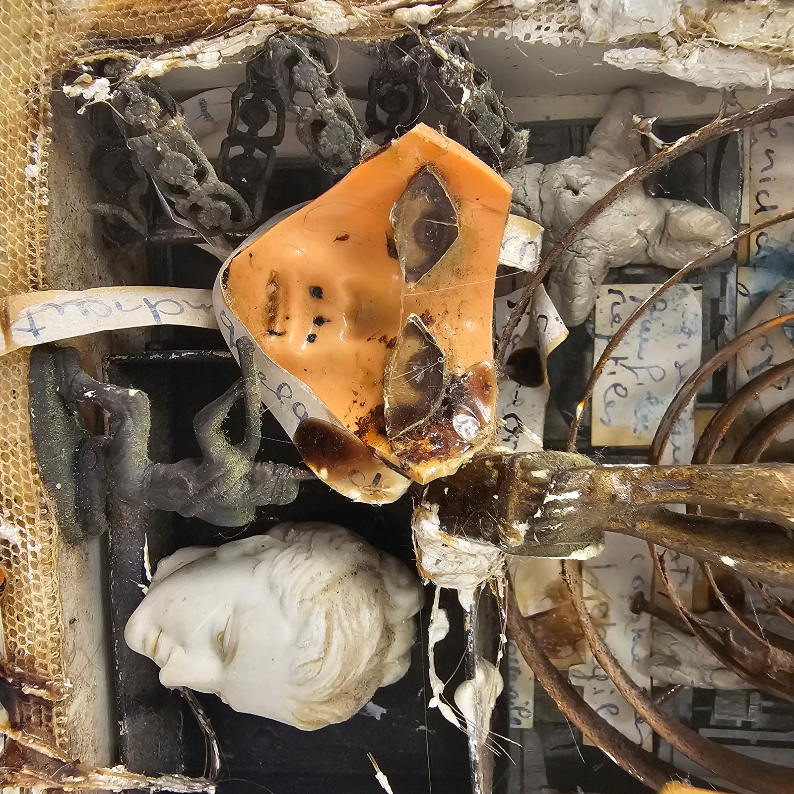 Assemblage Tramp Art 'Clock' - 8