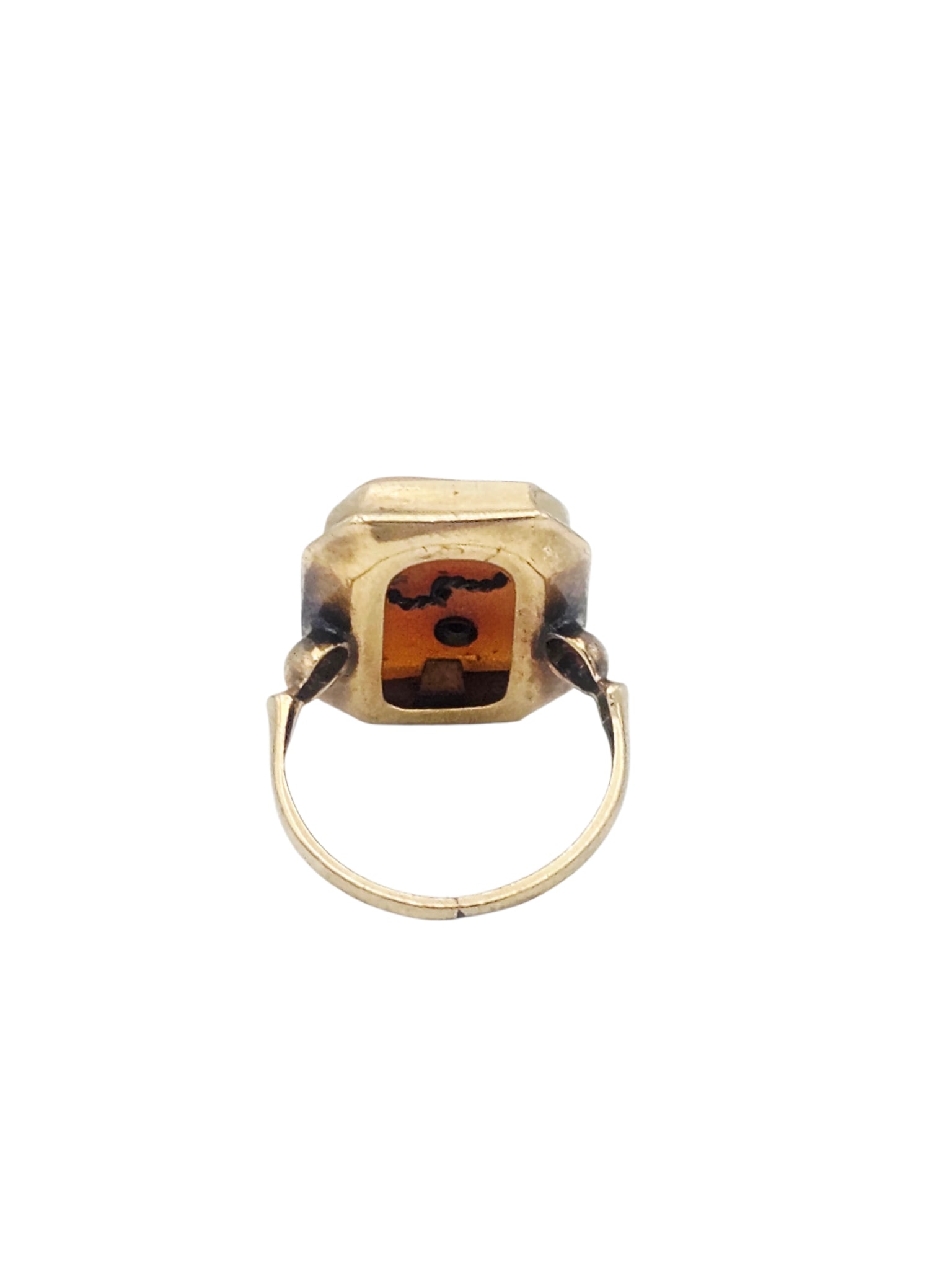 Shell Cameo, Diamond, 10k Ring - 4
