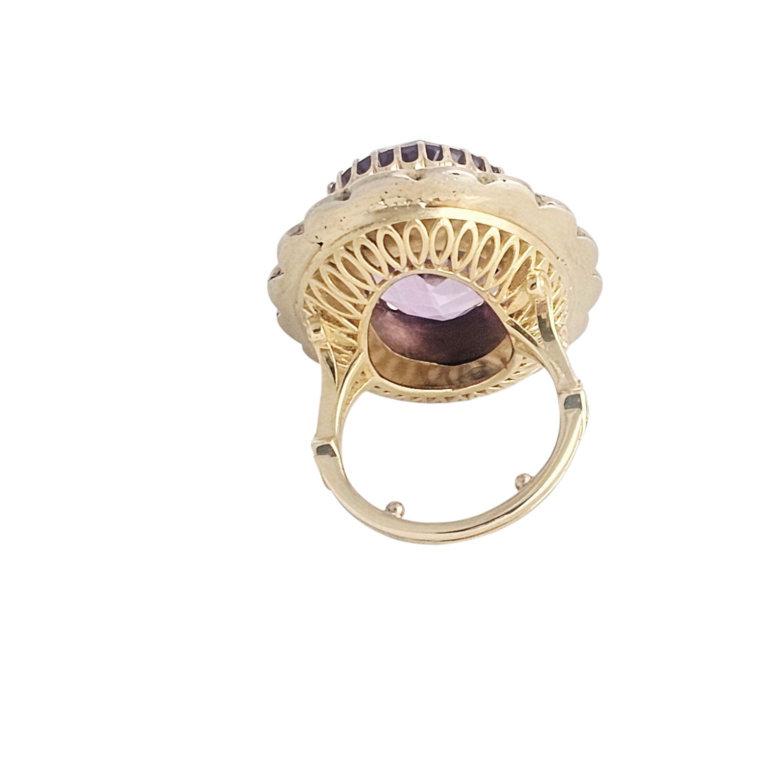Amethyst, 14k Yellow Gold Ring - 3