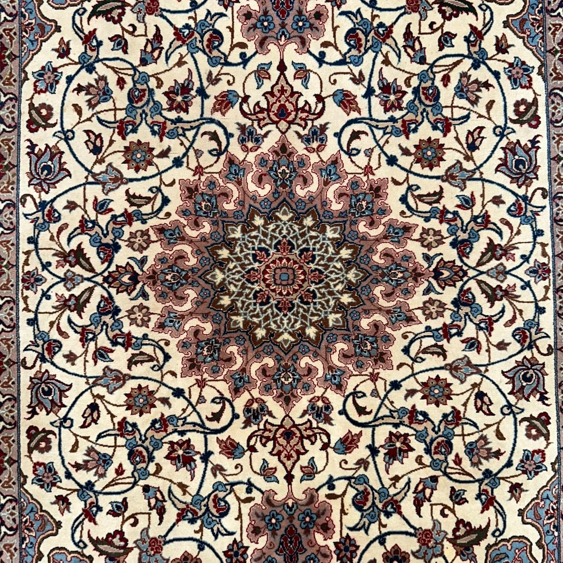 Handknotted Silk Rug - 3