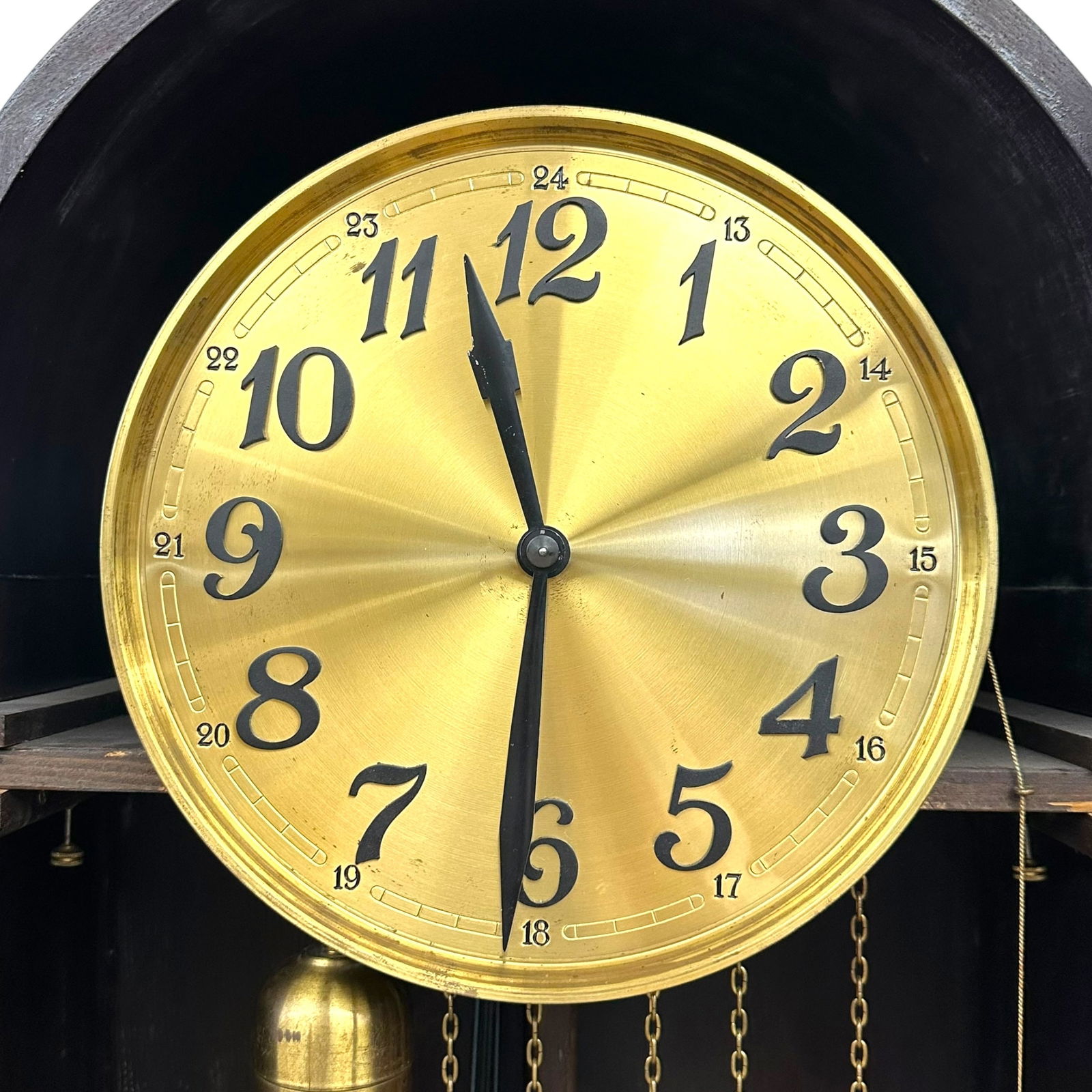 German Oak Tall Case Clock - 4