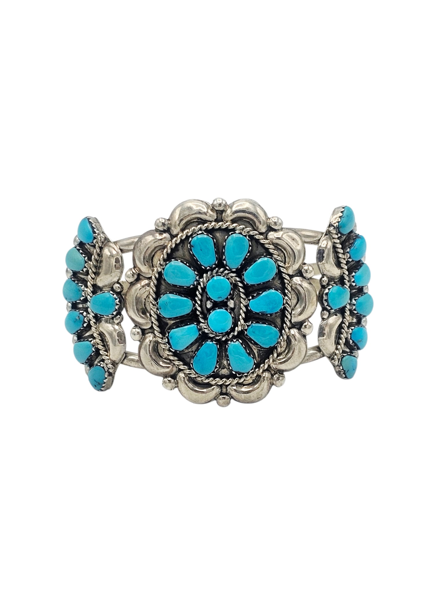 Sterling Silver and Turquoise Les Holden Cuff (1 of 3)